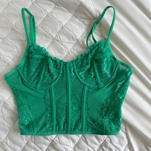 Princess Polly Mesh Bustier Crop